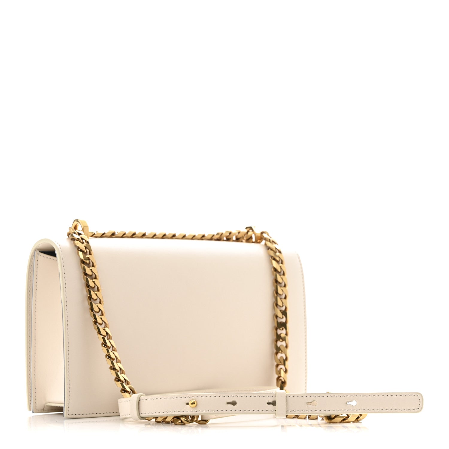 Calfskin Knuckle Crossbody White