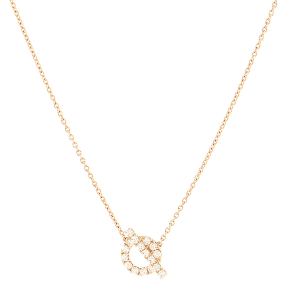 Finesse Pendant Necklace 18K Rose Gold and Diamonds