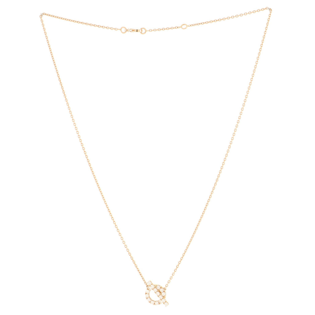 Finesse Pendant Necklace 18K Rose Gold and Diamonds