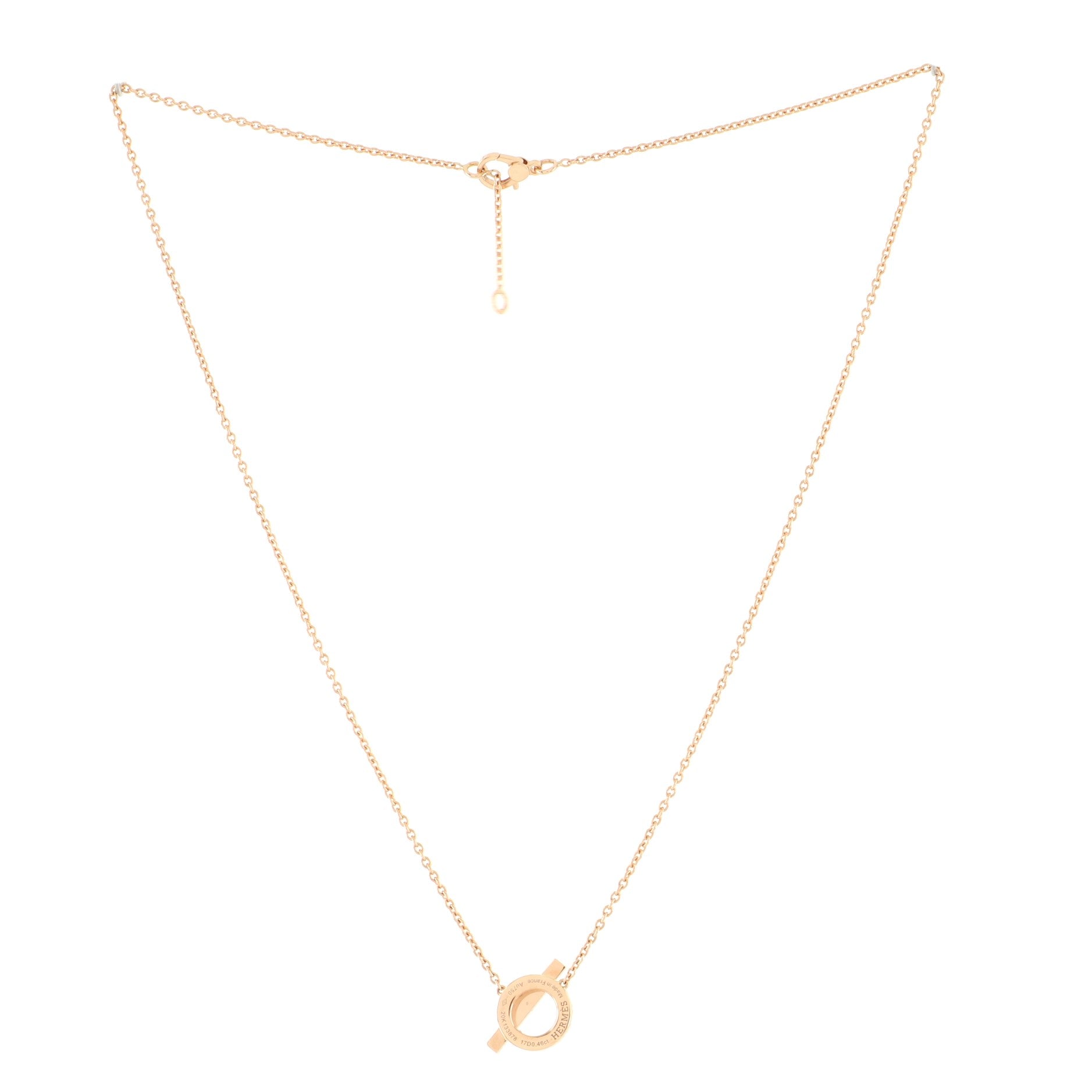 Finesse Pendant Necklace 18K Rose Gold and Diamonds