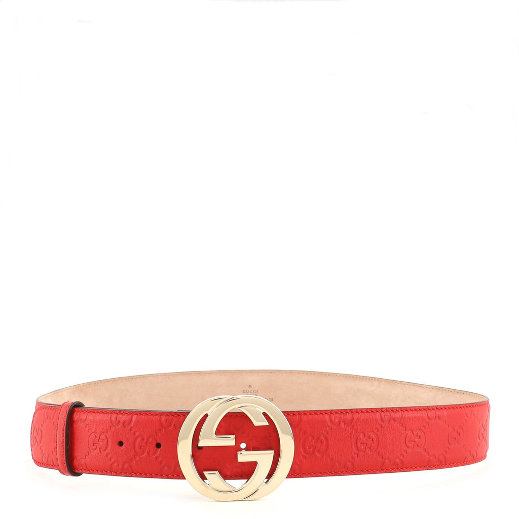 Interlocking G Belt Guccissima Leather Wide 95