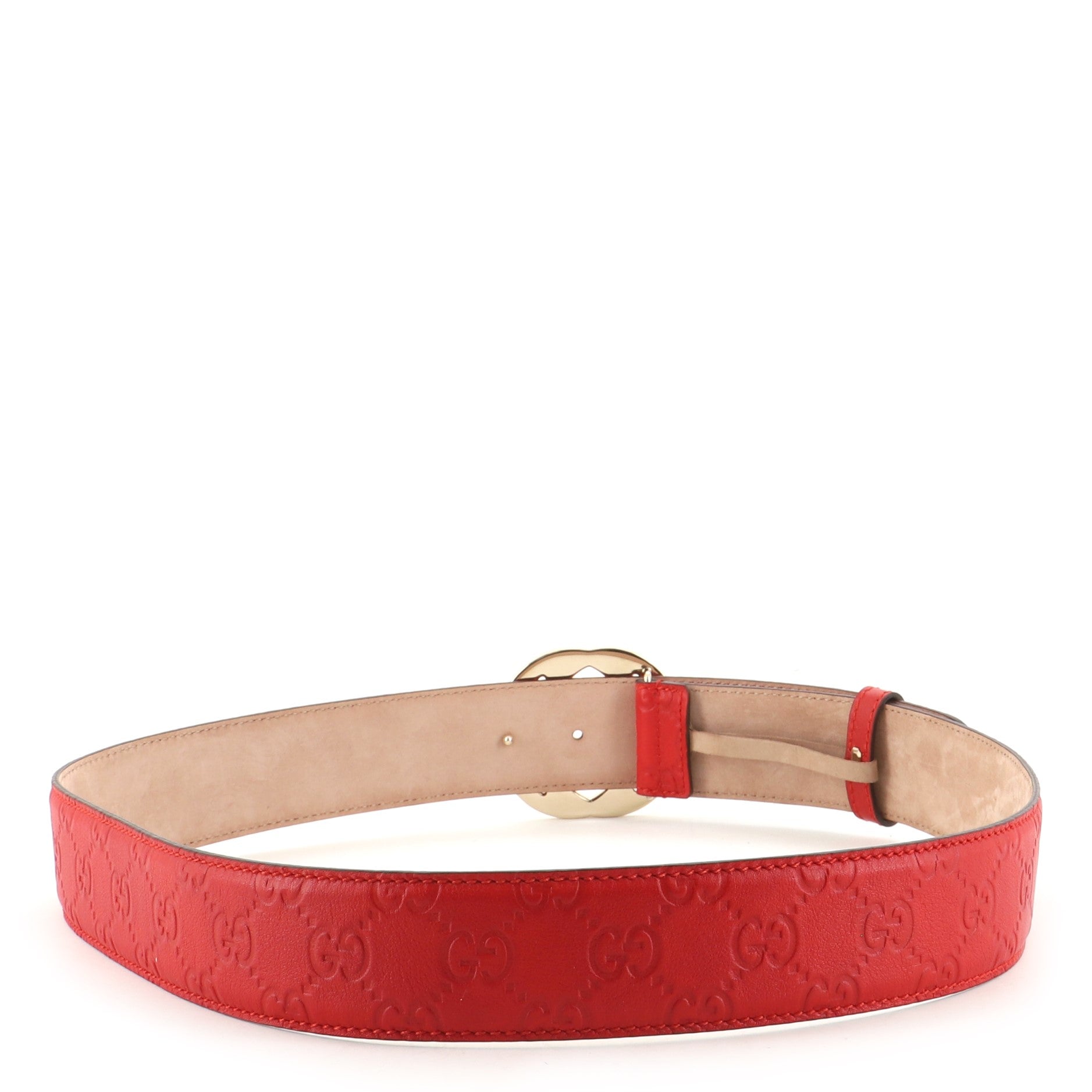 Interlocking G Belt Guccissima Leather Wide 95