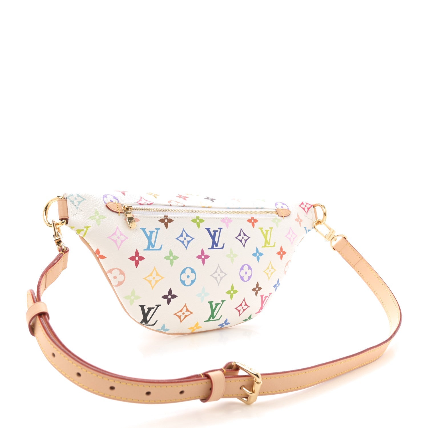 LV X TM Monogram Multicolor High Rise Bumbag White