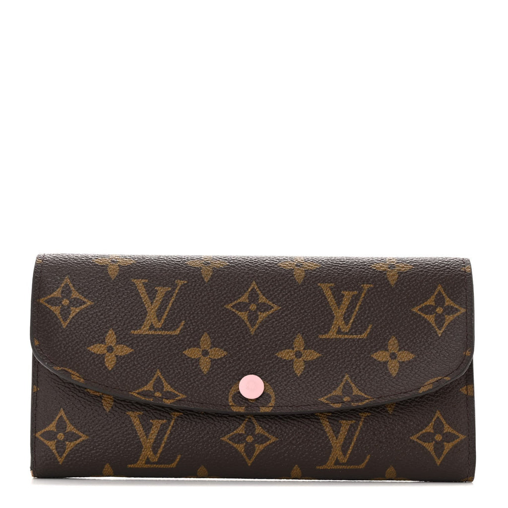 Monogram Emilie Wallet Rose Ballerine