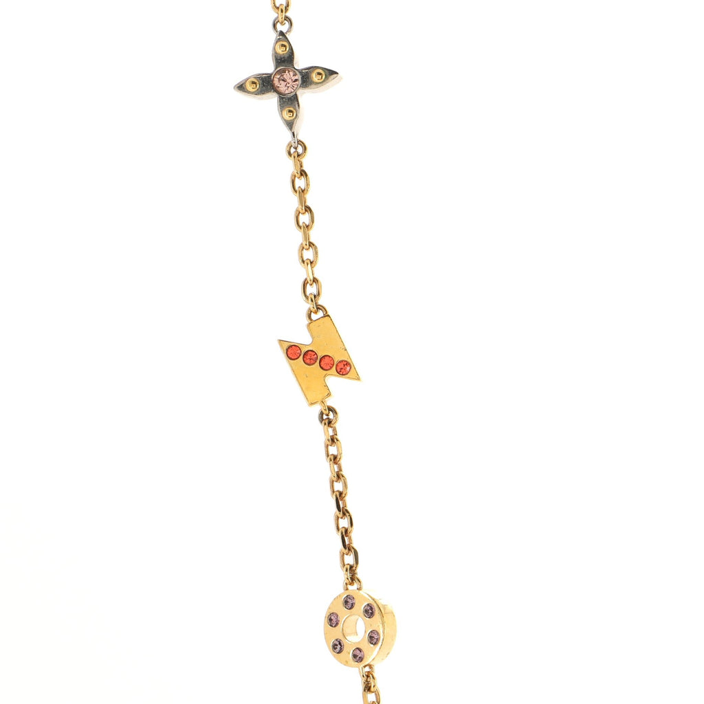 Love Letters Timeless Long Necklace Metal with Crystals