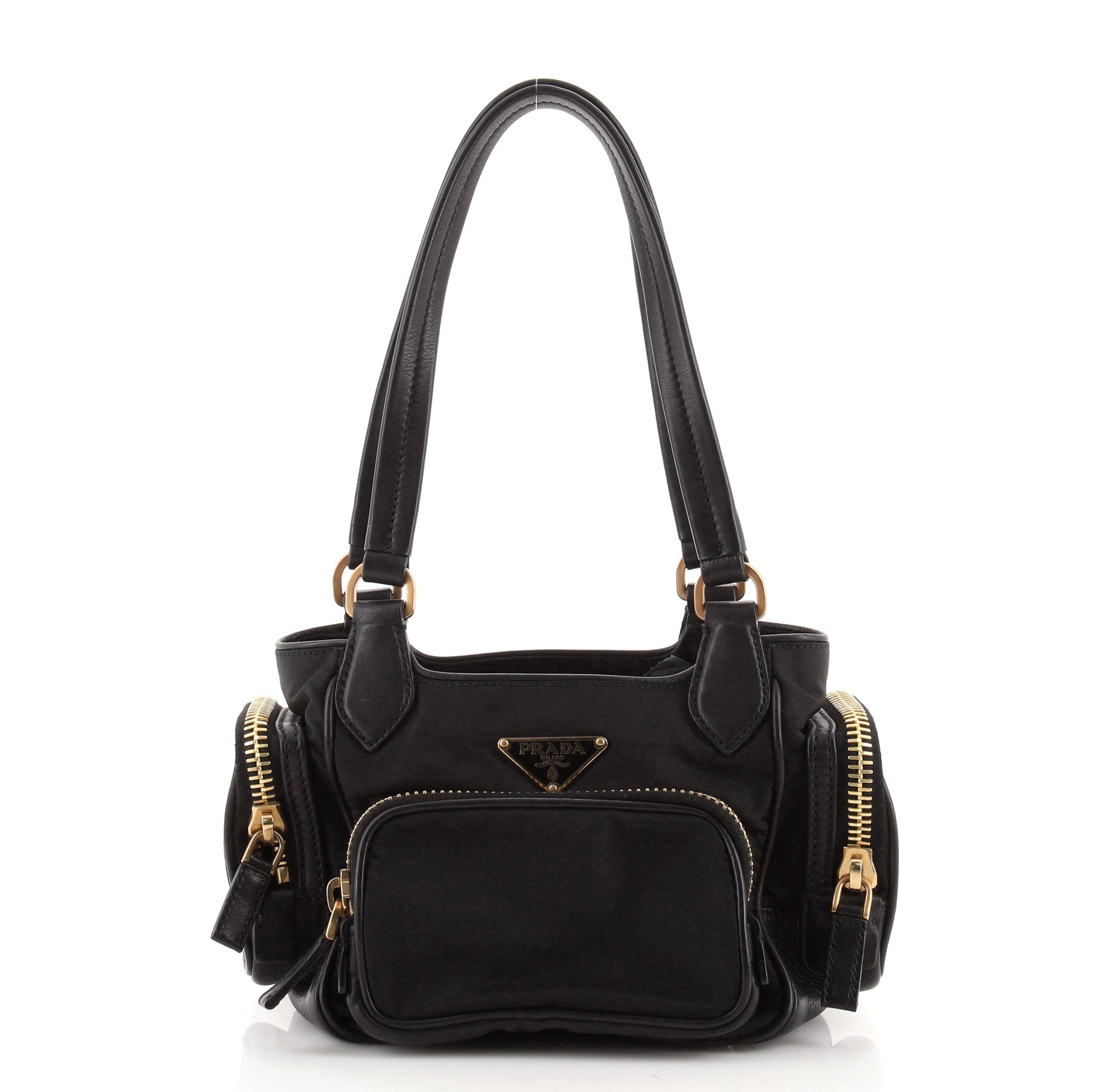 Multi Pocket Shoulder Bag Tessuto Mini