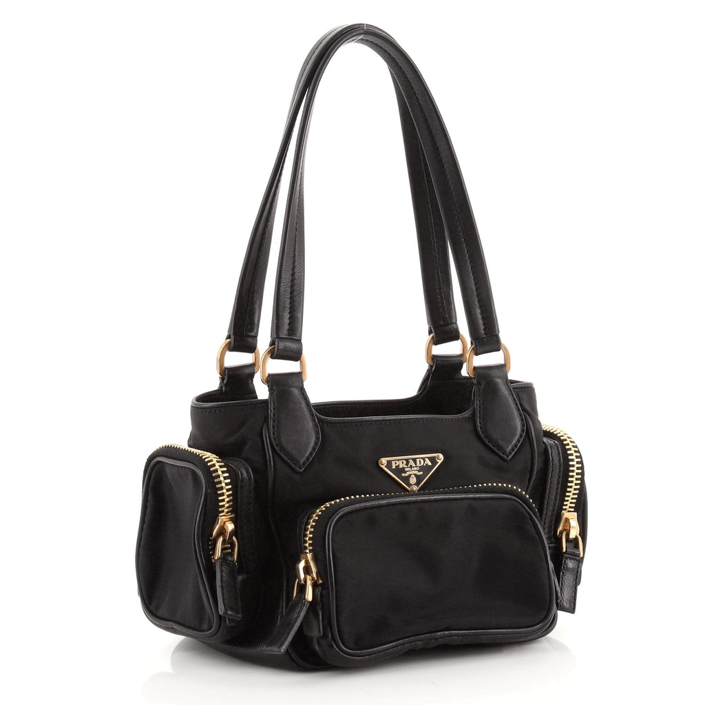 Multi Pocket Shoulder Bag Tessuto Mini