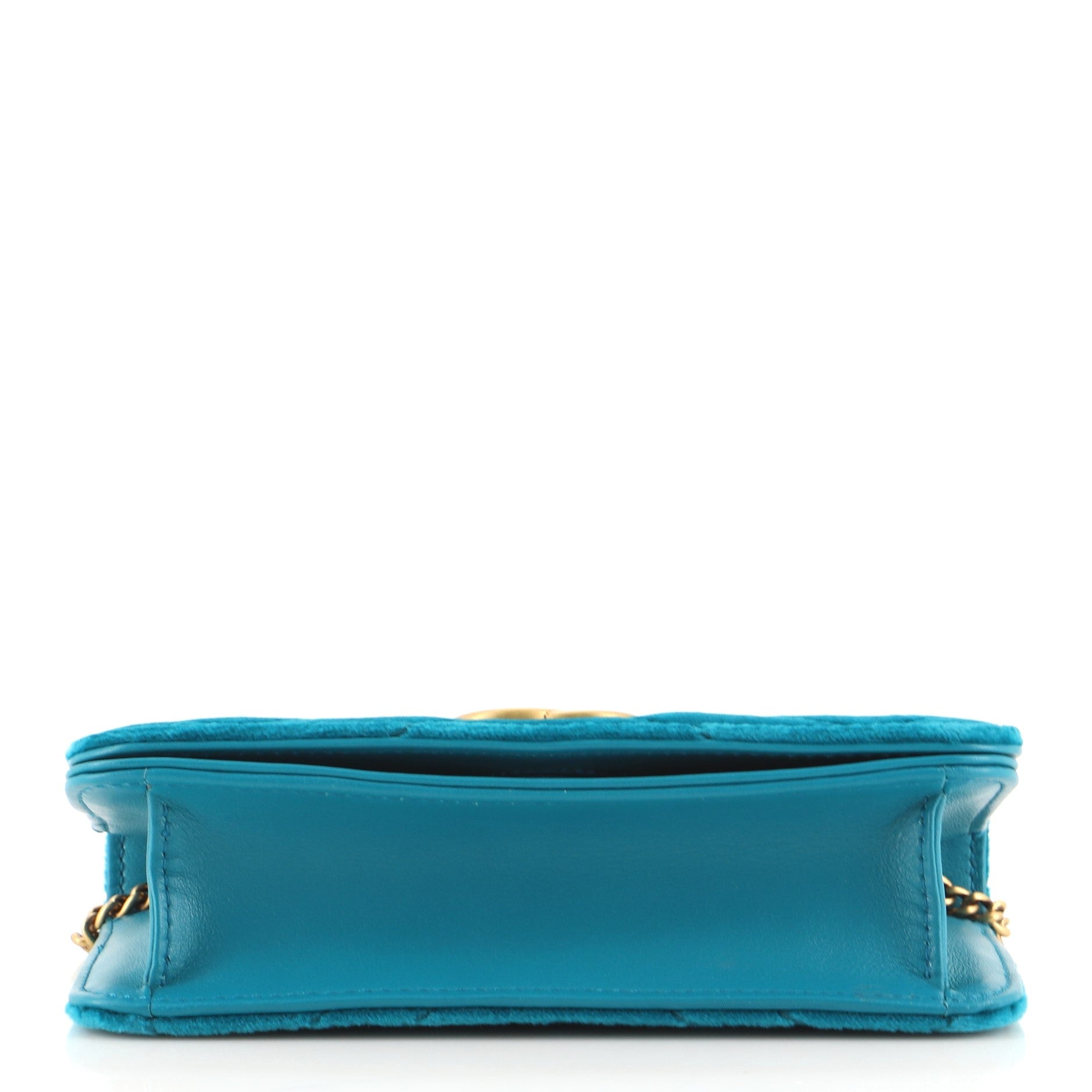 GG Marmont Chain Flap Bag Matelasse Velvet Mini