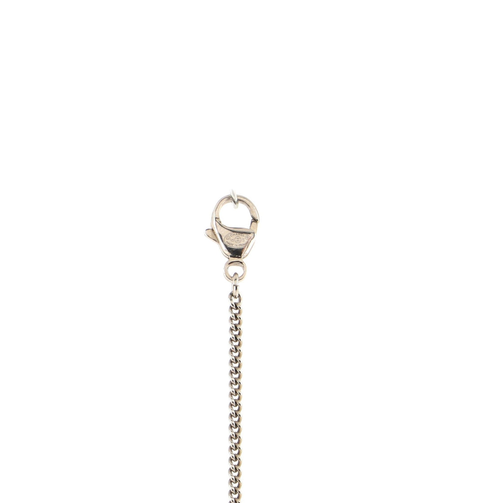 Votez Coco Pendant Necklace Metal with Resin and Tweed