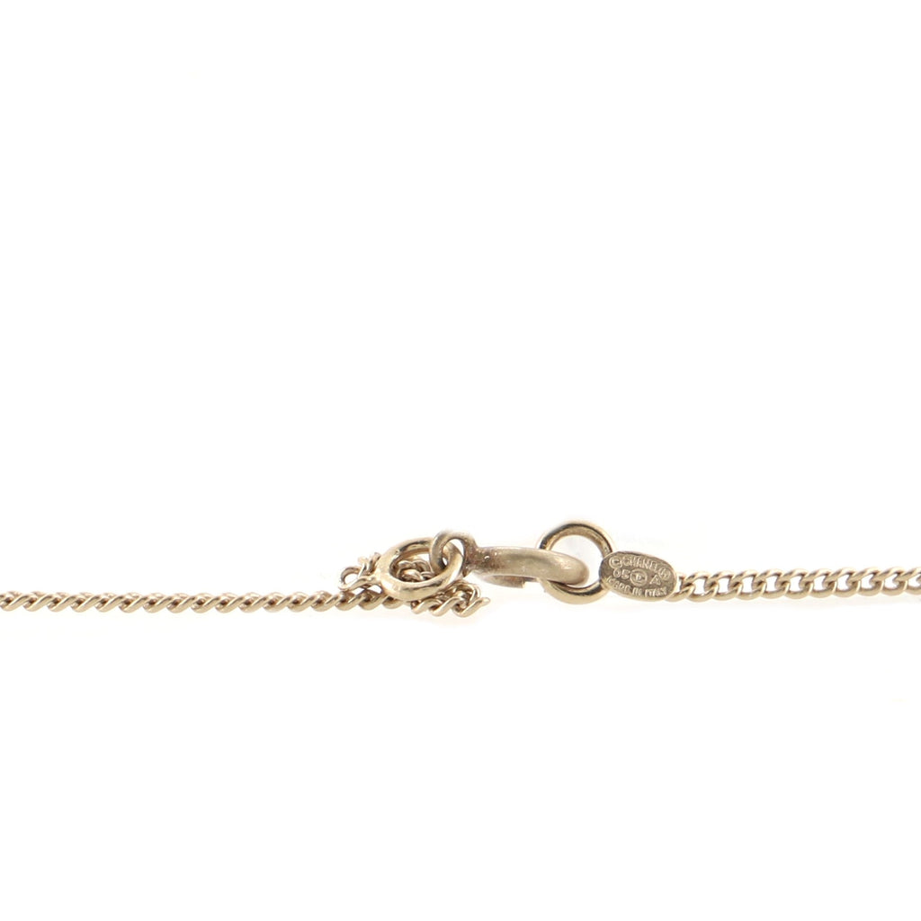 CC Flap Bag Pendant Necklace Metal