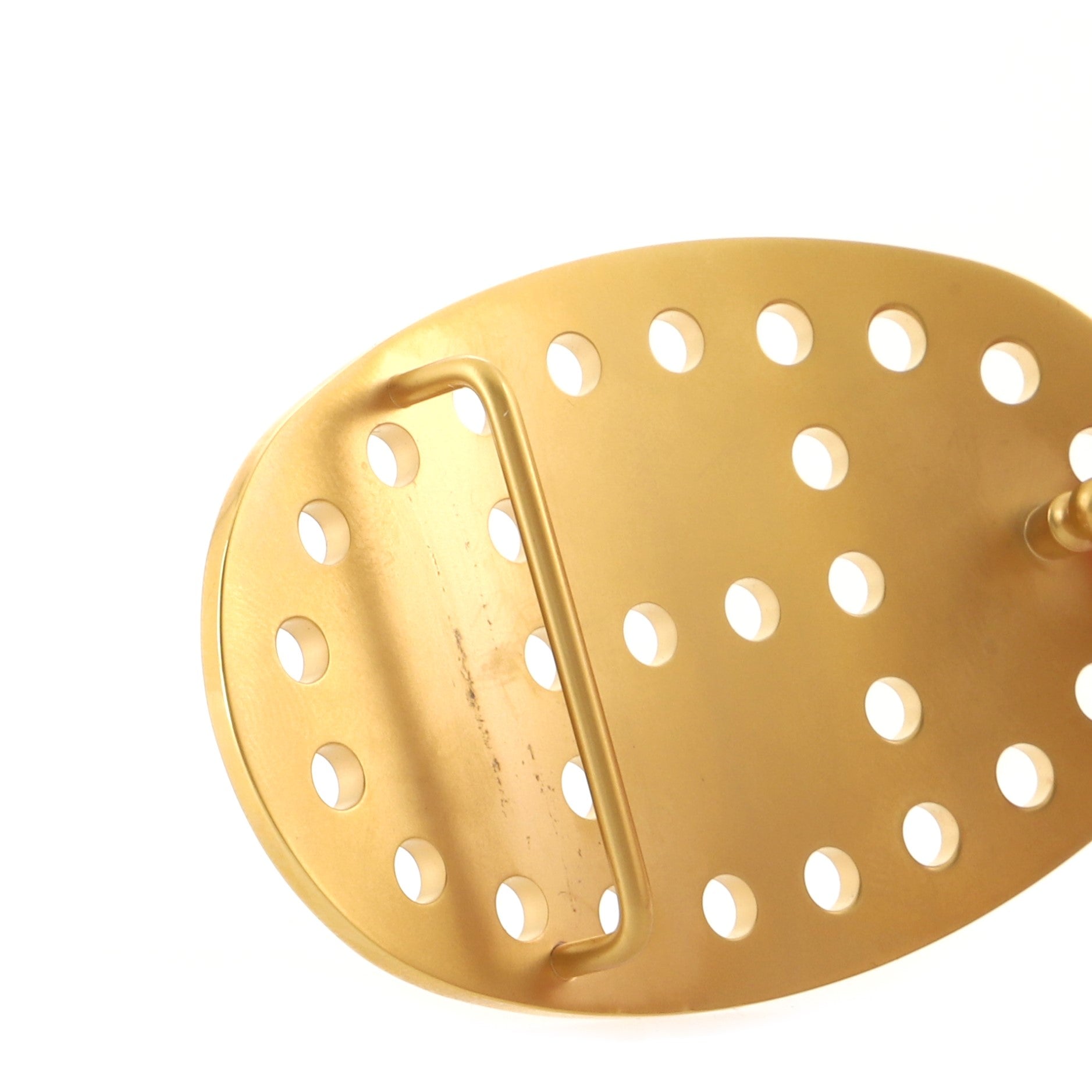 Evelyne Oval Belt Buckle Perforated Metal 5