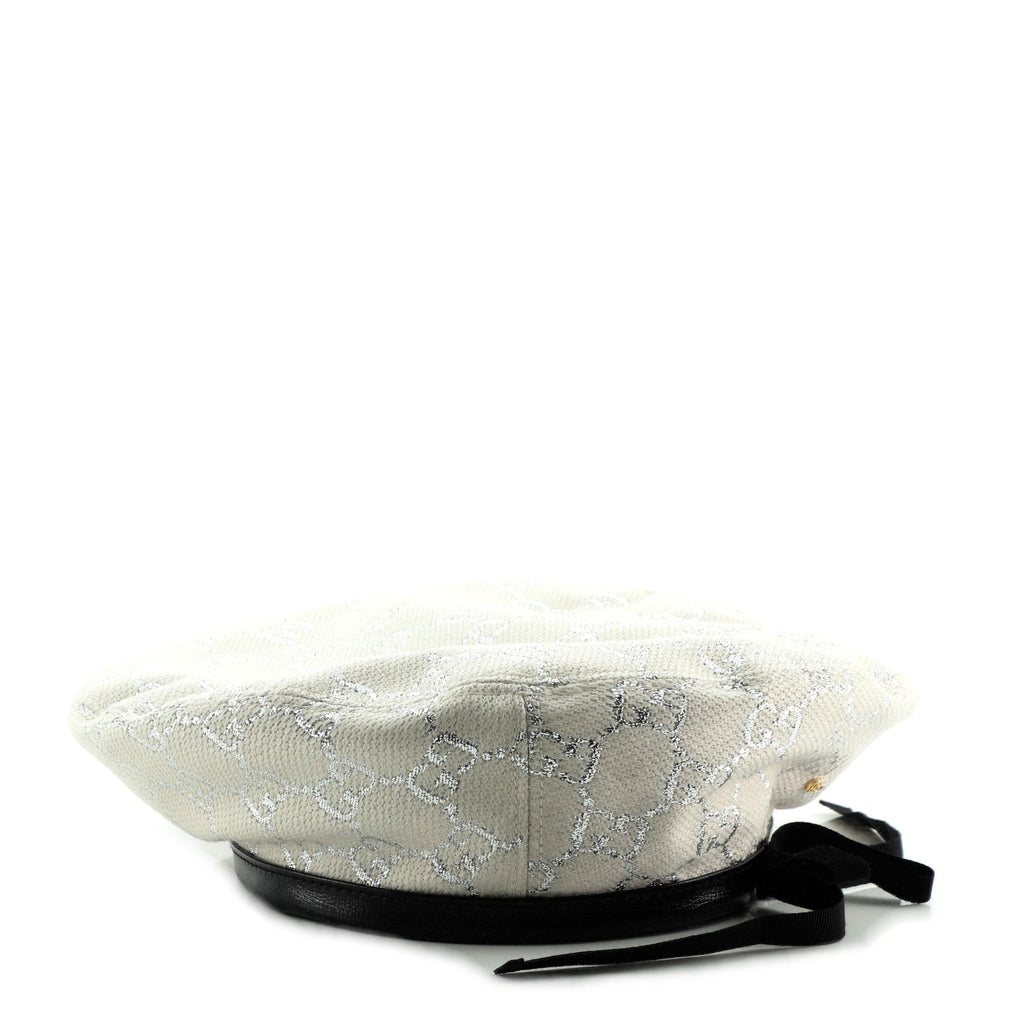 Beret Hat GG Lame Canvas Small