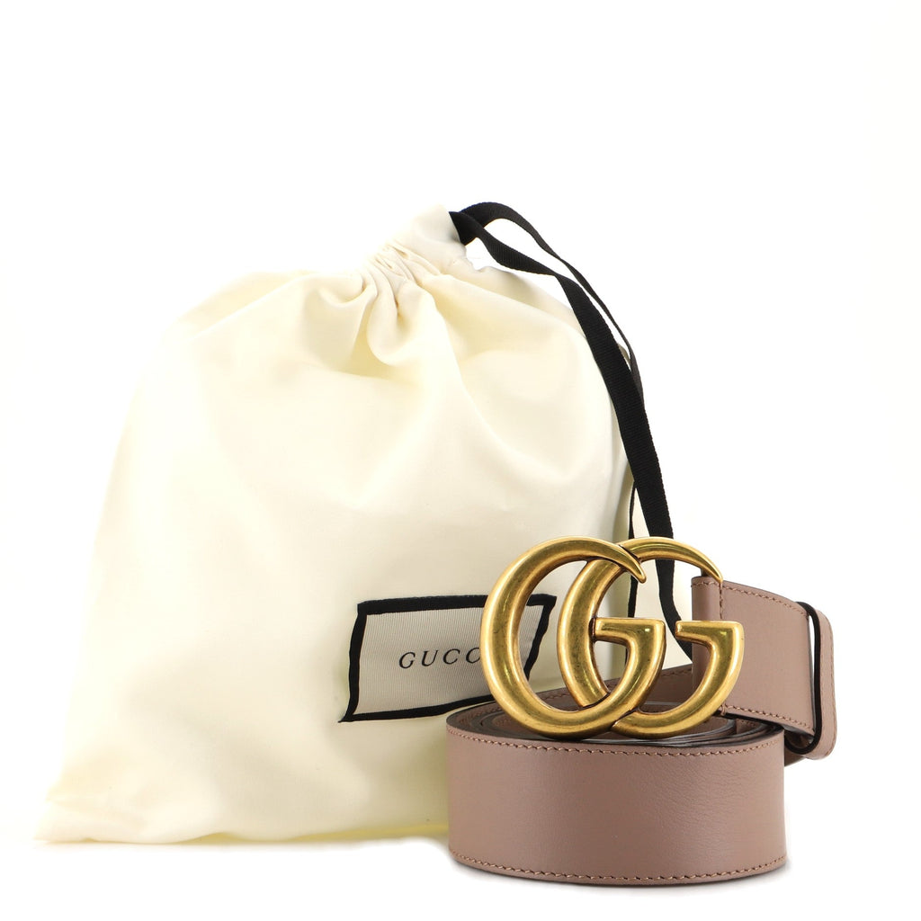 GG Marmont Belt Leather Wide 80