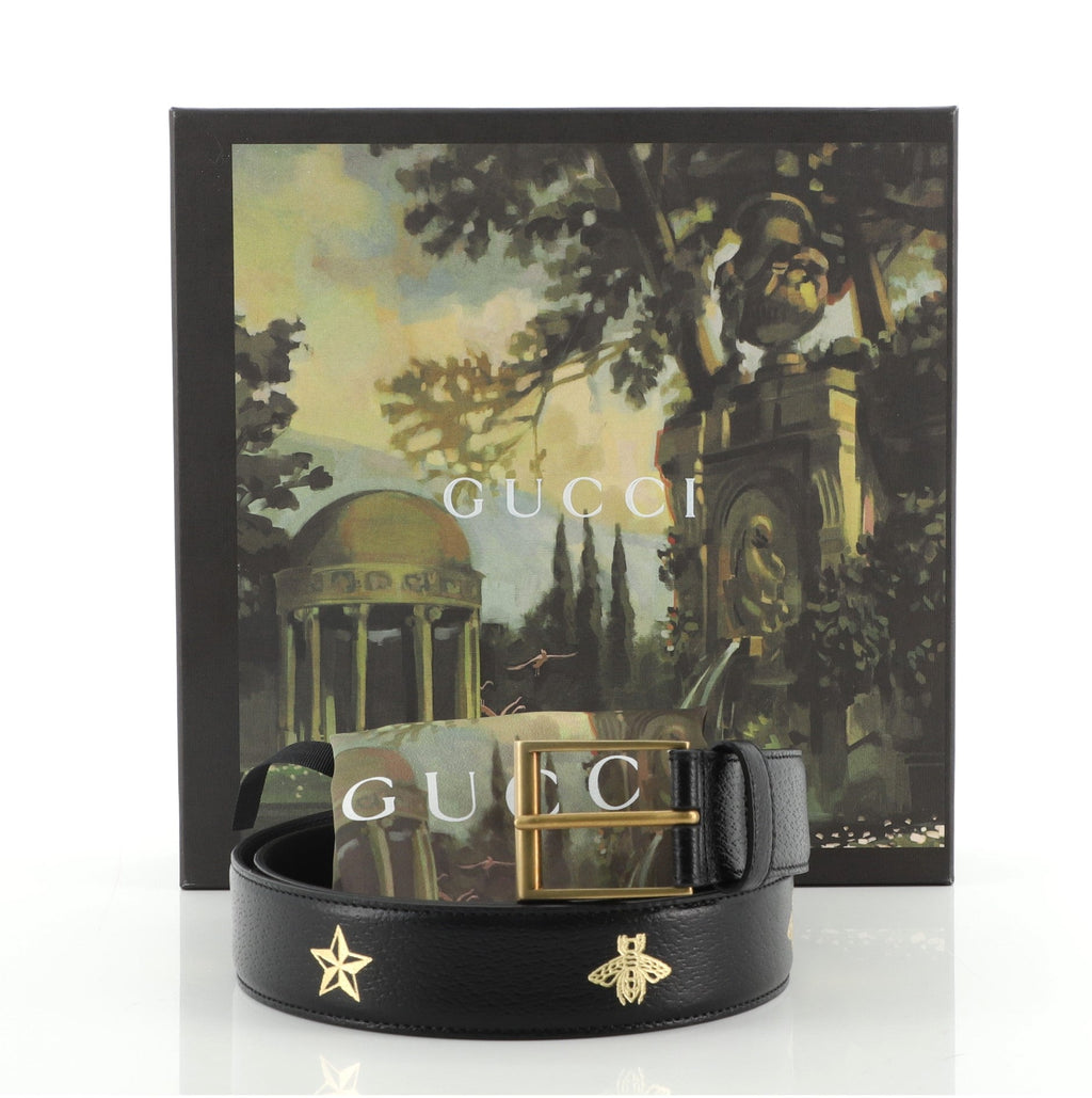Belt Printed Leather Medium 95