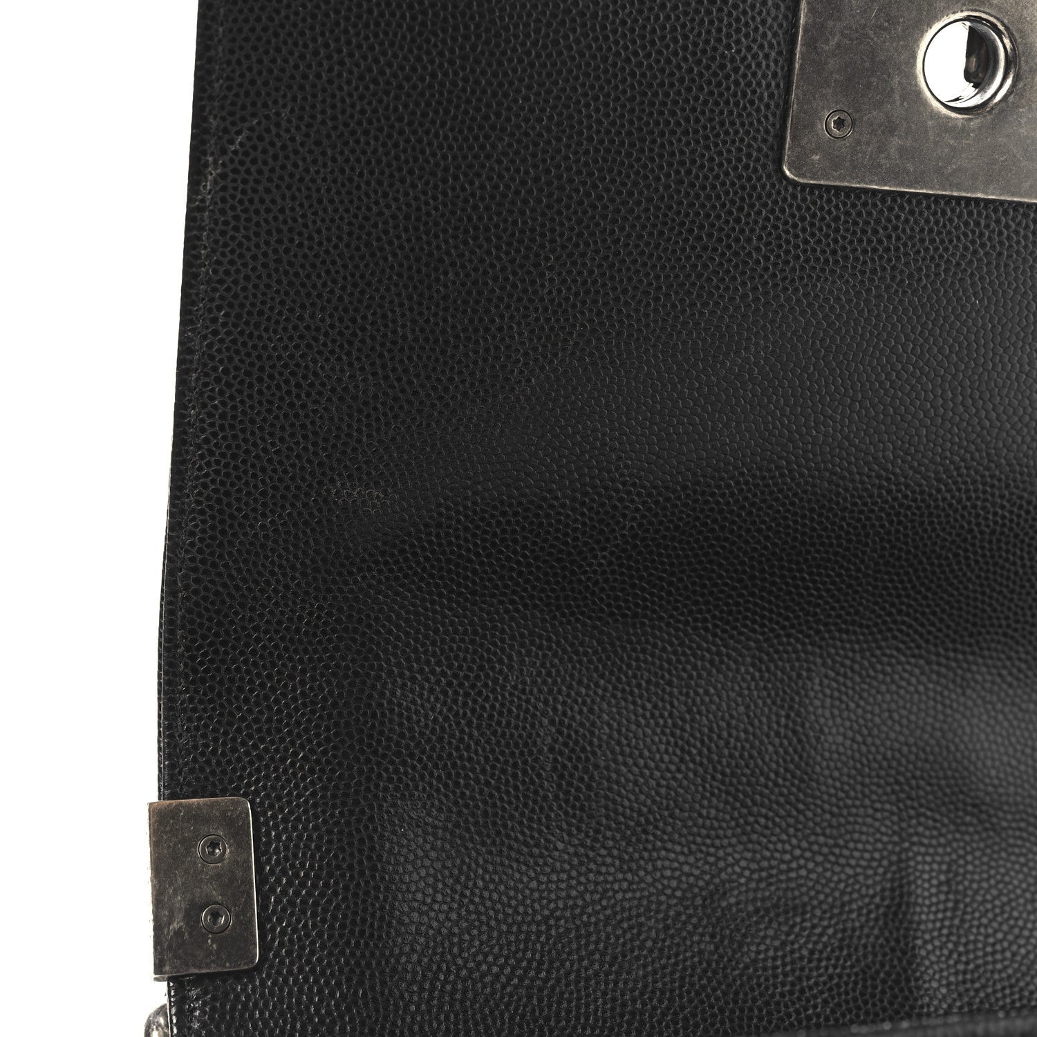 Caviar Quilted Small Boy Flap Black