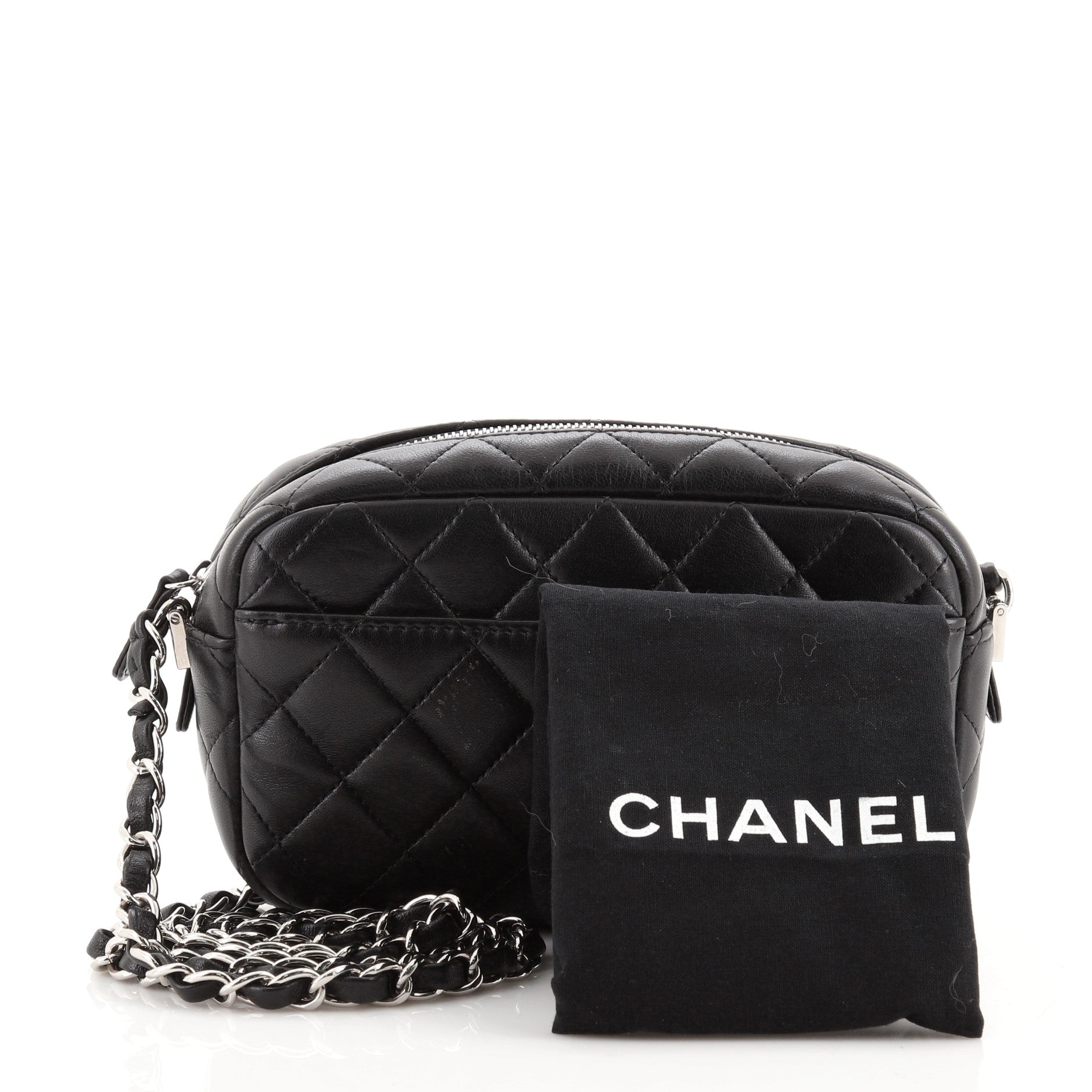 Camera Case Bag Quilted Lambskin Mini