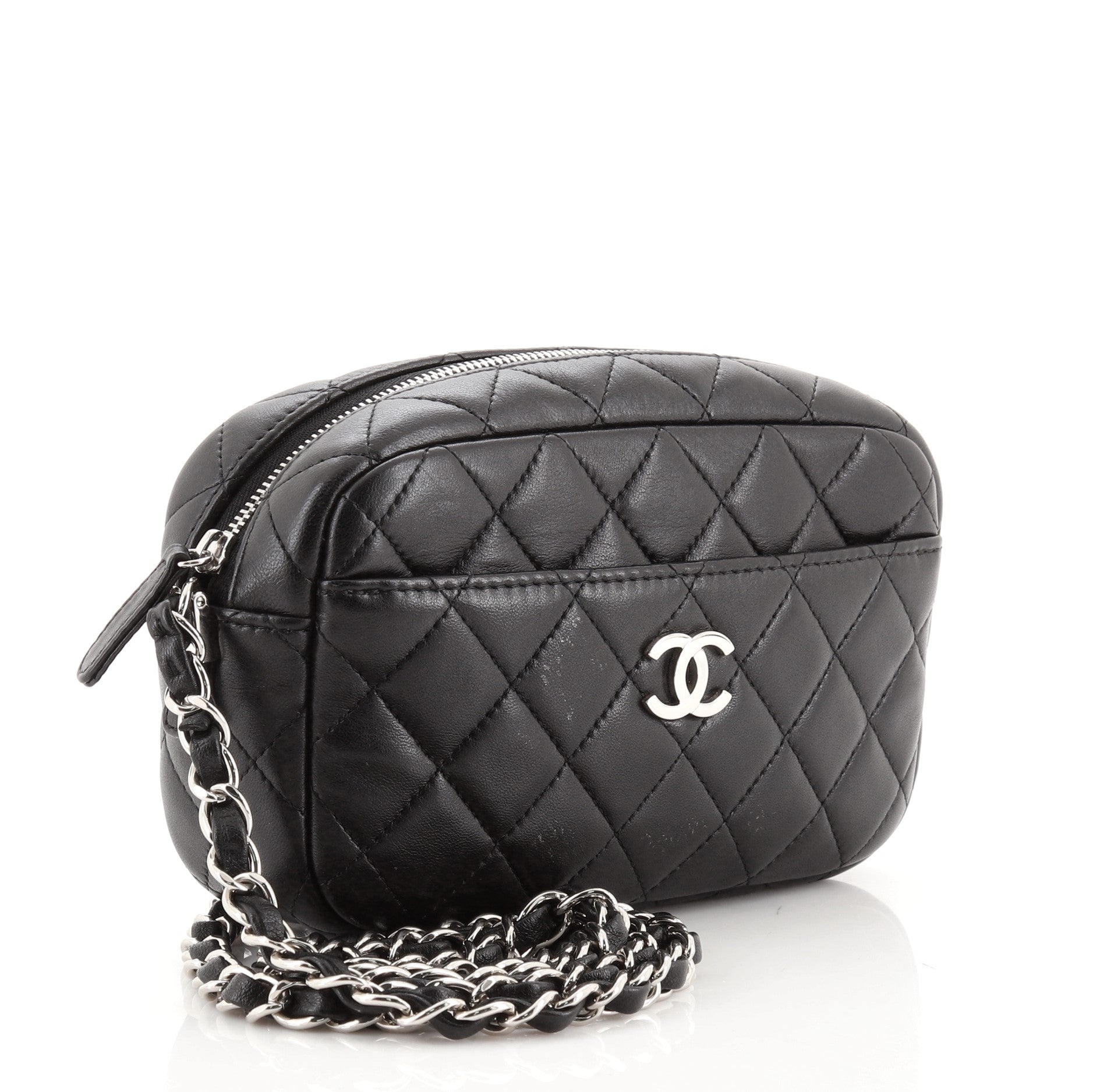 Camera Case Bag Quilted Lambskin Mini