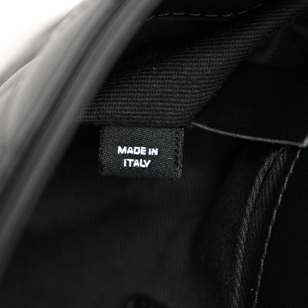 Calfskin Quilted CC Uniform Flap Belt Bag Black