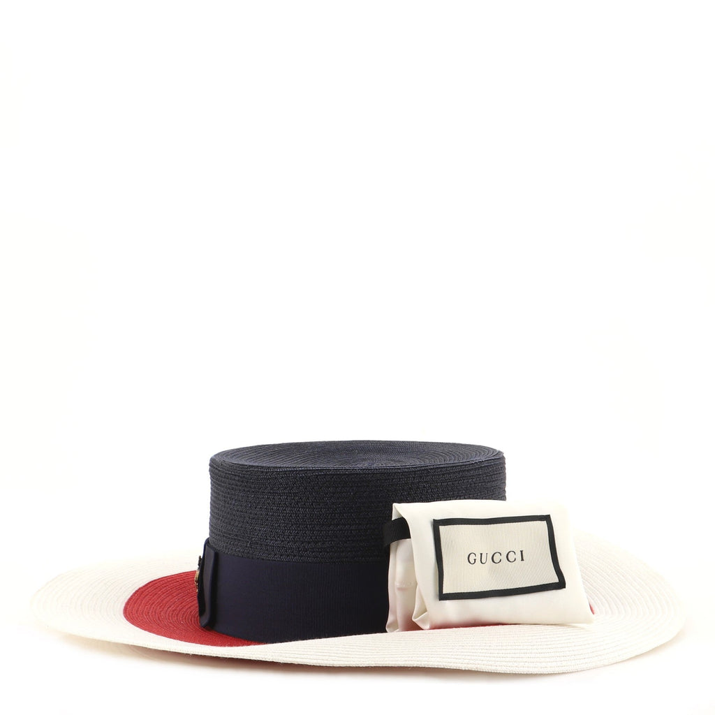 Papier Wide Brim Hat Straw Medium