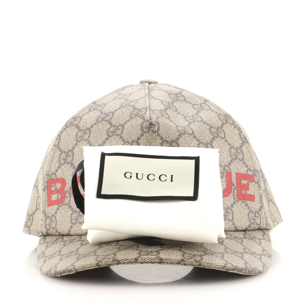 Baseball Cap Printed GG Coated Canvas Large