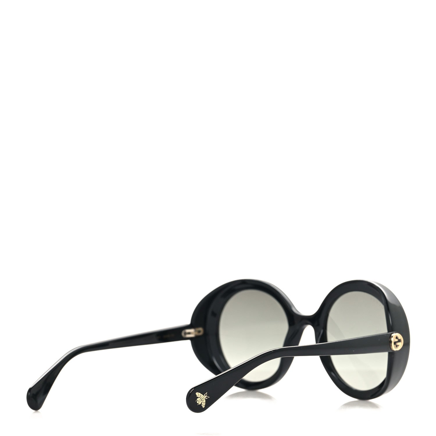 Acetate Round GG Sunglasses GG0367S Black