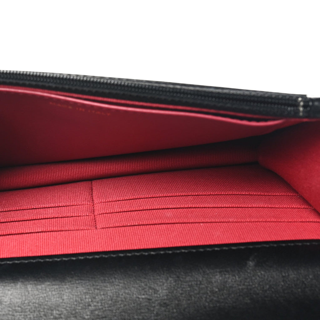 Lambskin Quilted Chanel 19 Wallet On Chain WOC Black