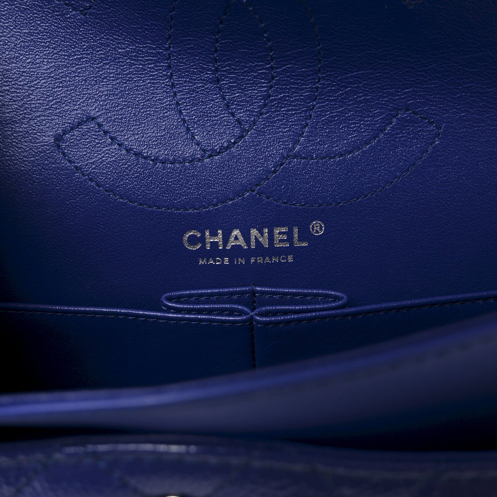 Patent Caviar Quilted 2.55 Reissue 226 Flap Navy Blue