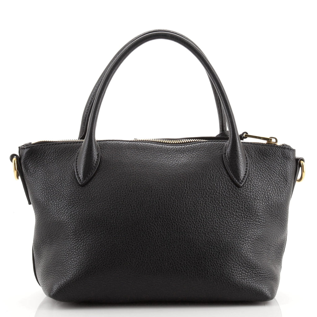 Dual Strap Zip Tote Vitello Daino Mini