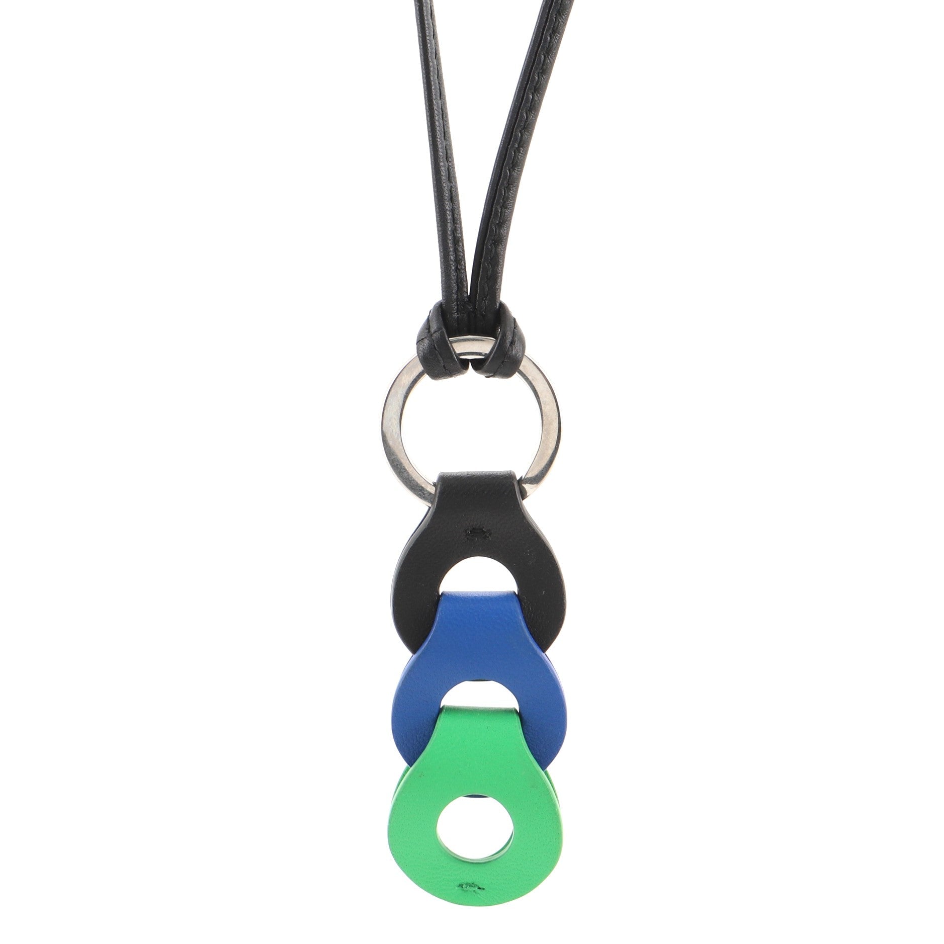 Chain Link Necklace Leather