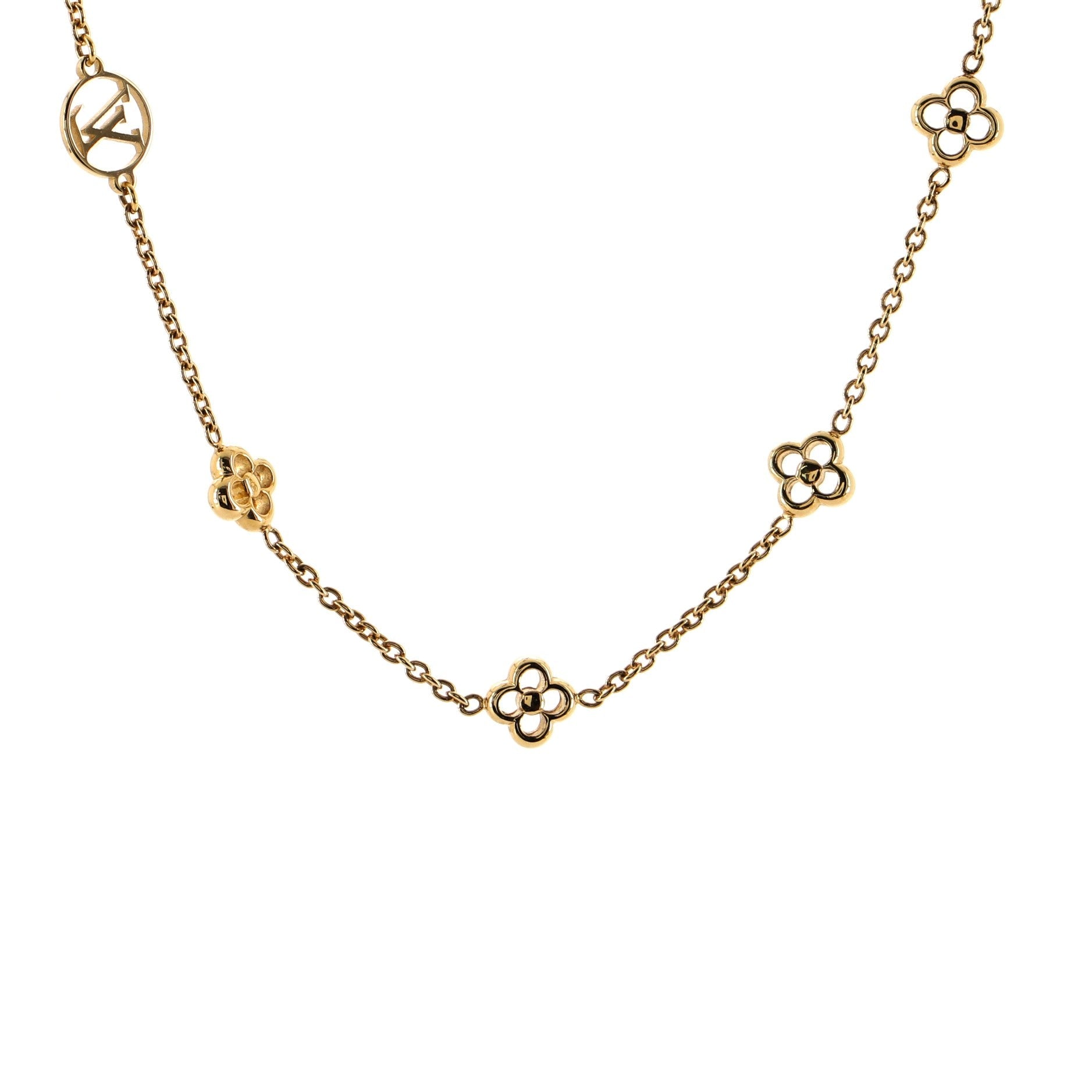 Flower Full Necklace Metal