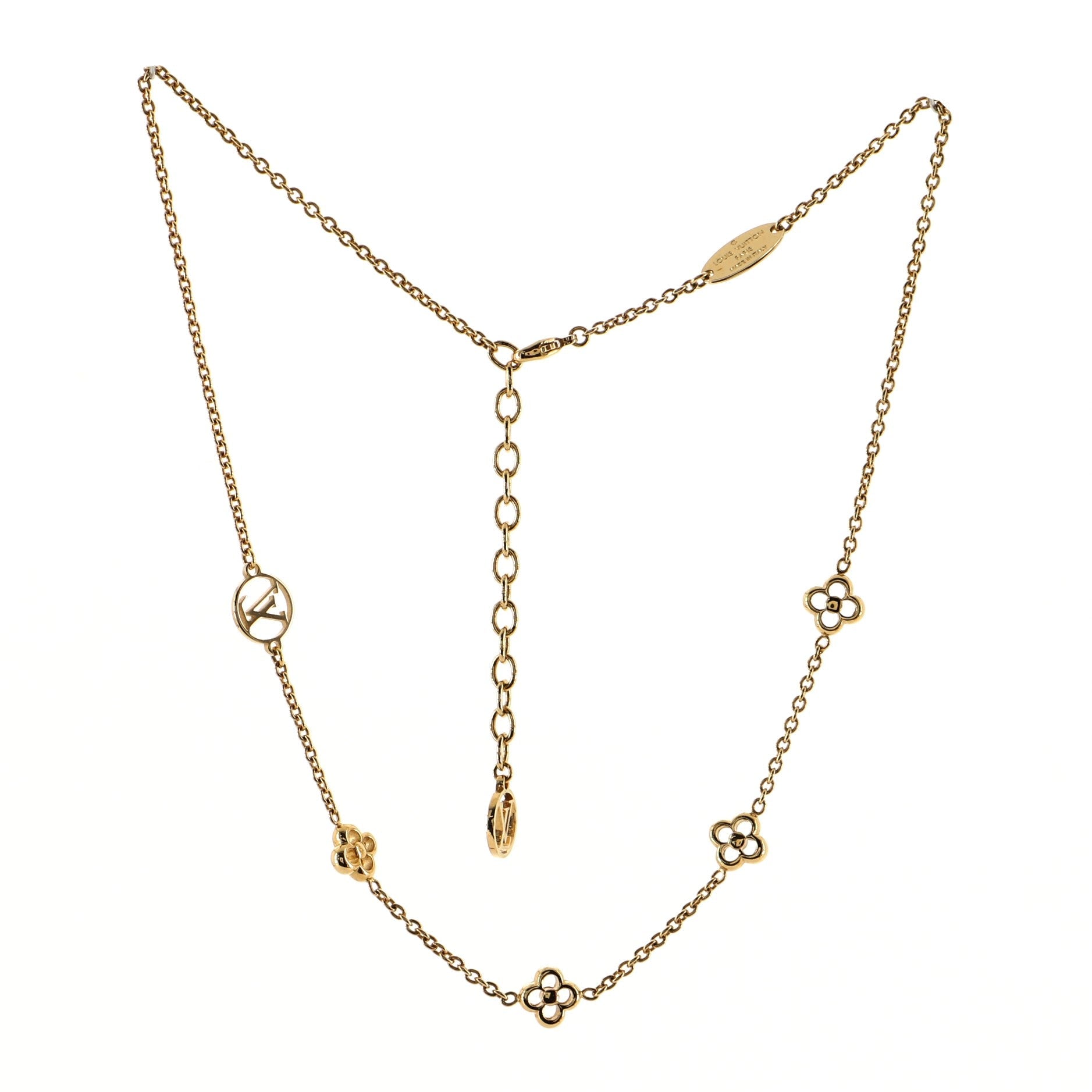 Flower Full Necklace Metal