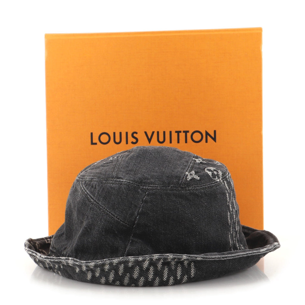Nigo Sun Hat Limited Edition Giant Damier and Monogram Denim XXL