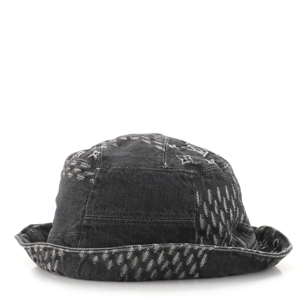 Nigo Sun Hat Limited Edition Giant Damier and Monogram Denim XXL