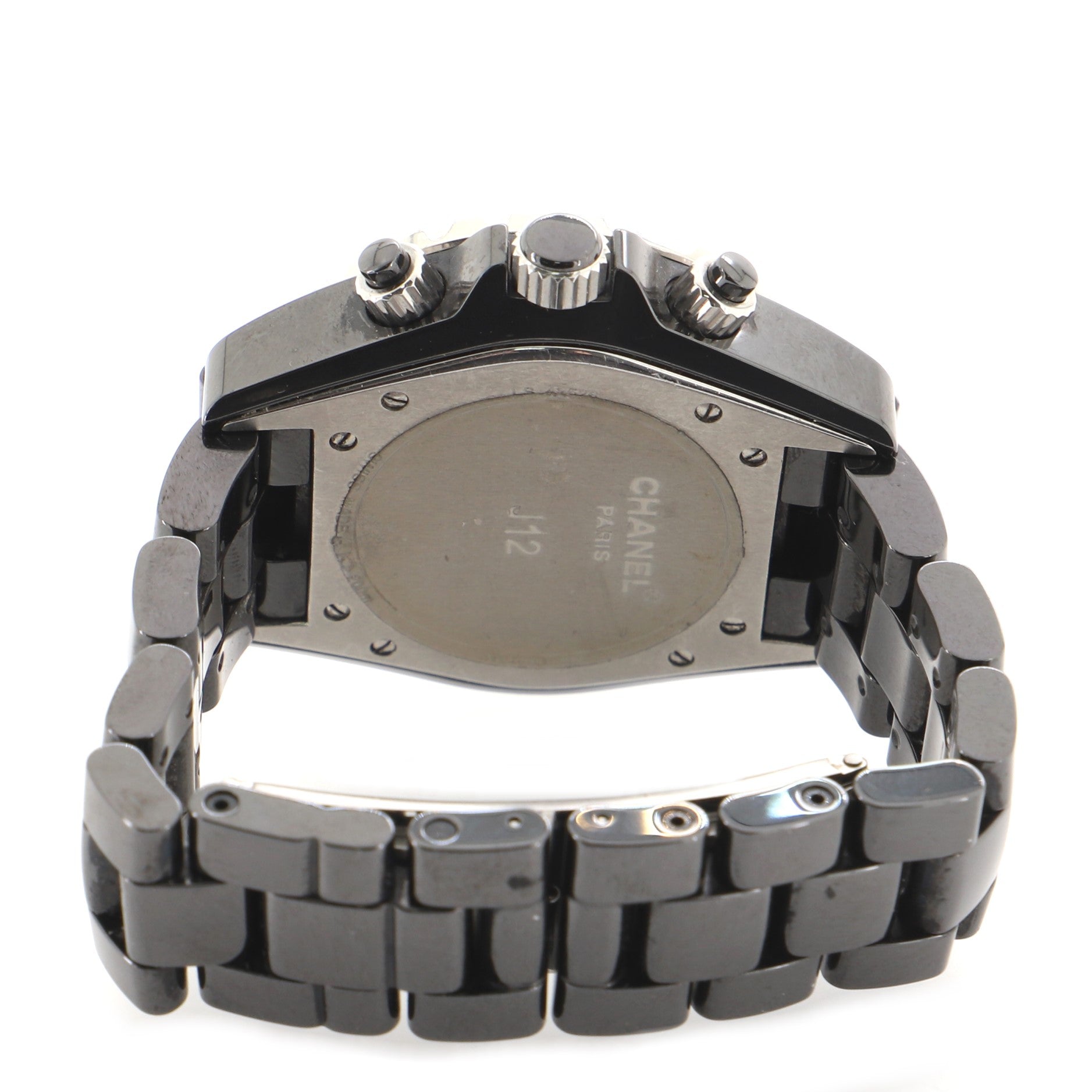 J12 Chronograph Automatic Watch Ceramic and Stainless Steel with Diamond Bezel 41