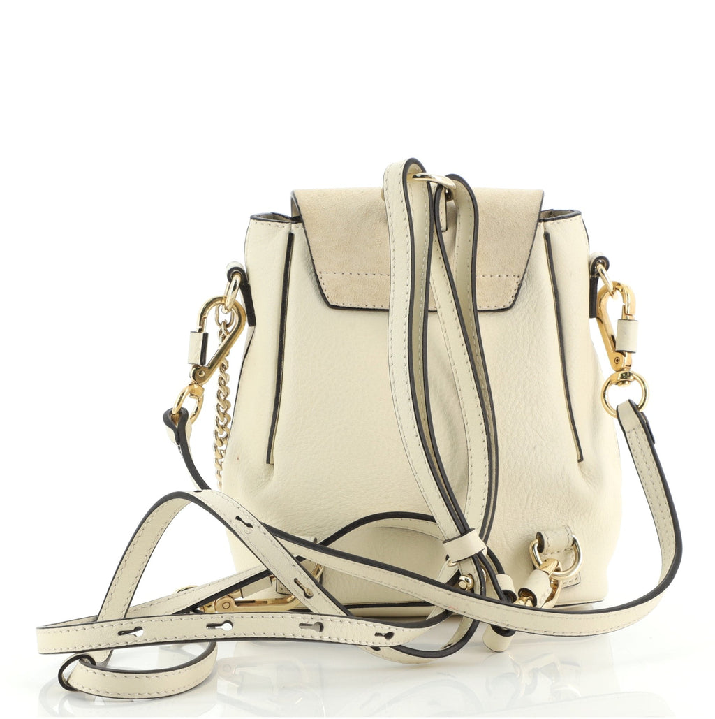 Faye Backpack Leather and Suede Mini