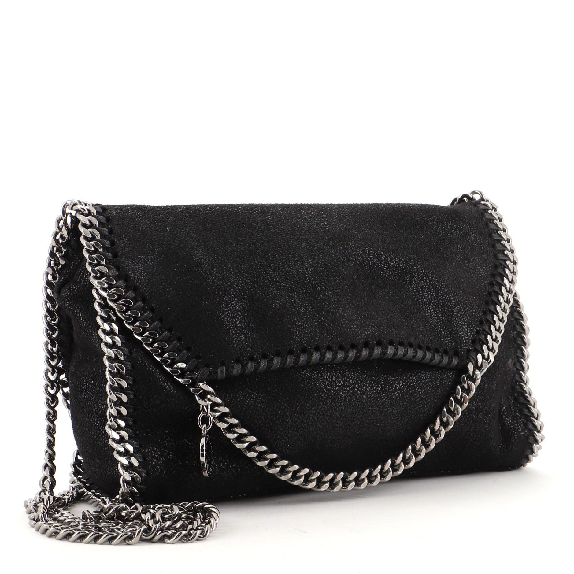 Falabella Fold Over Flap Crossbody Bag Shaggy Deer Mini