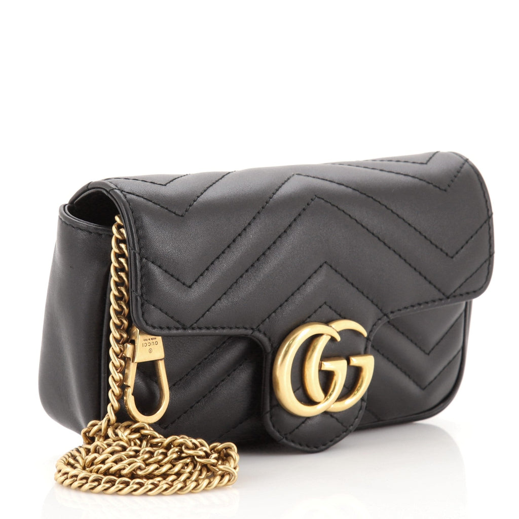 GG Marmont Flap Bag Matelasse Leather Super Mini