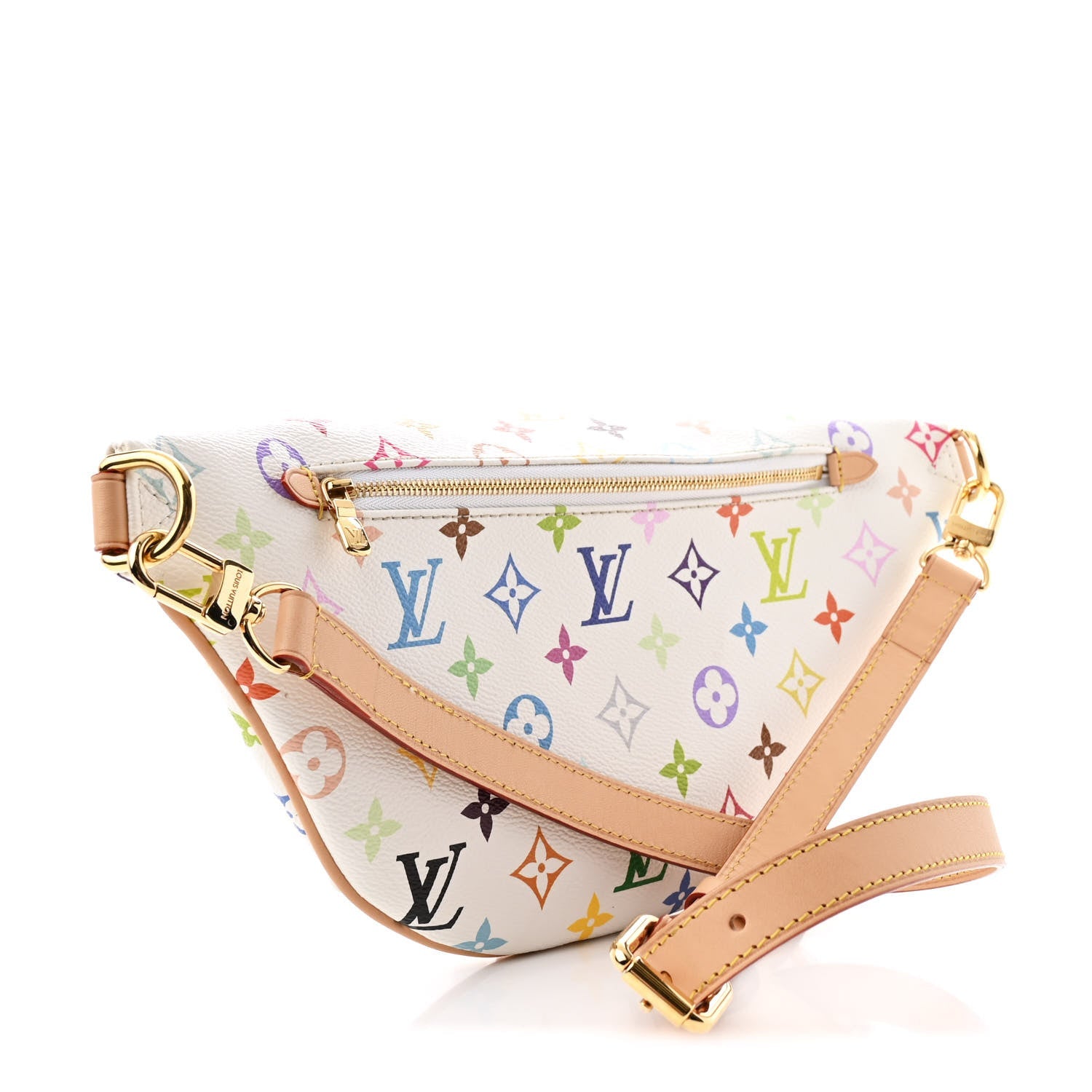 LV X TM Monogram Multicolor High Rise Bumbag White