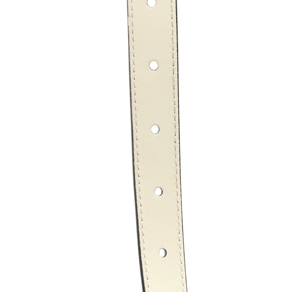 Calfskin Double G 20mm Belt 75 30 Mystic White