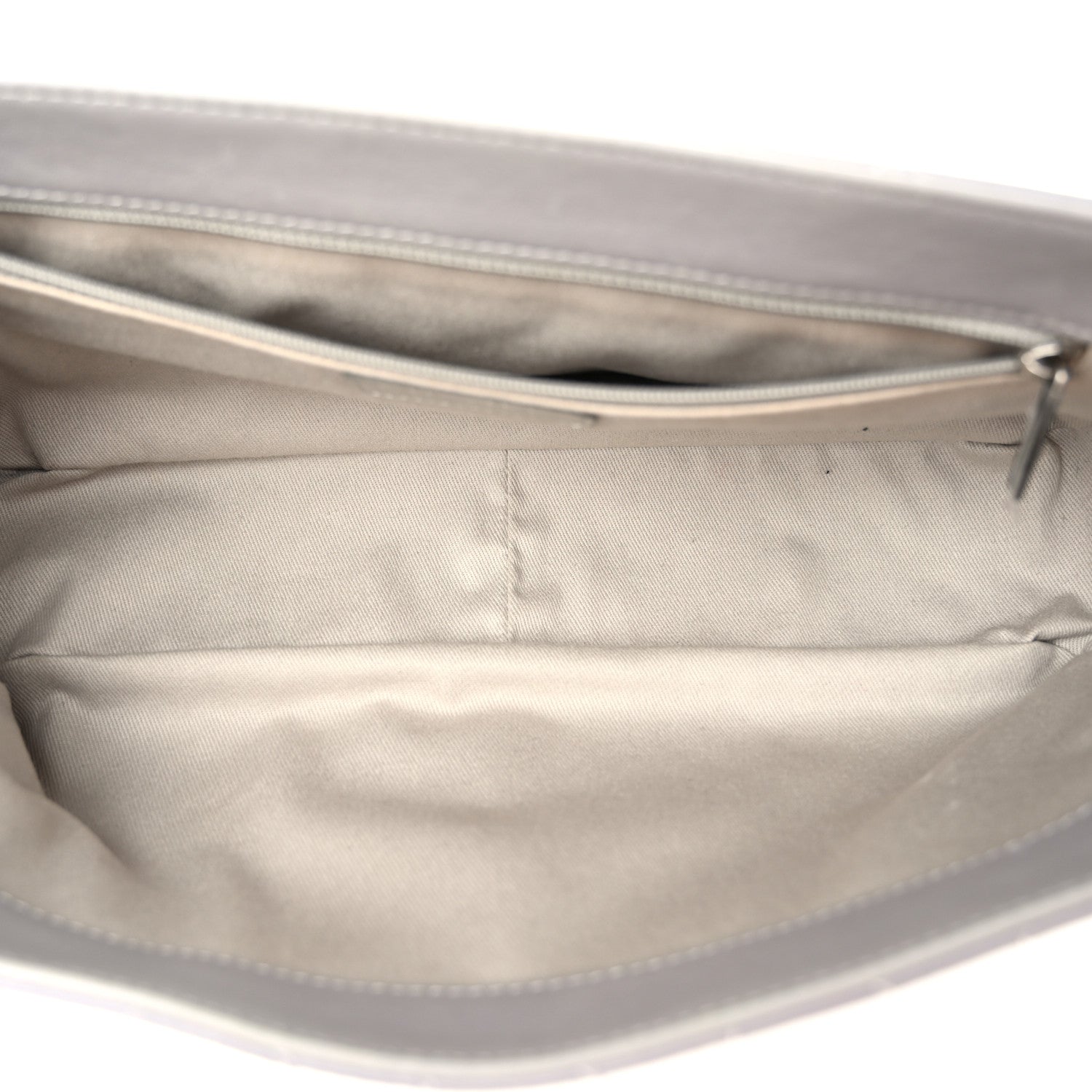 Calfskin Large Country Chic Flap Grey