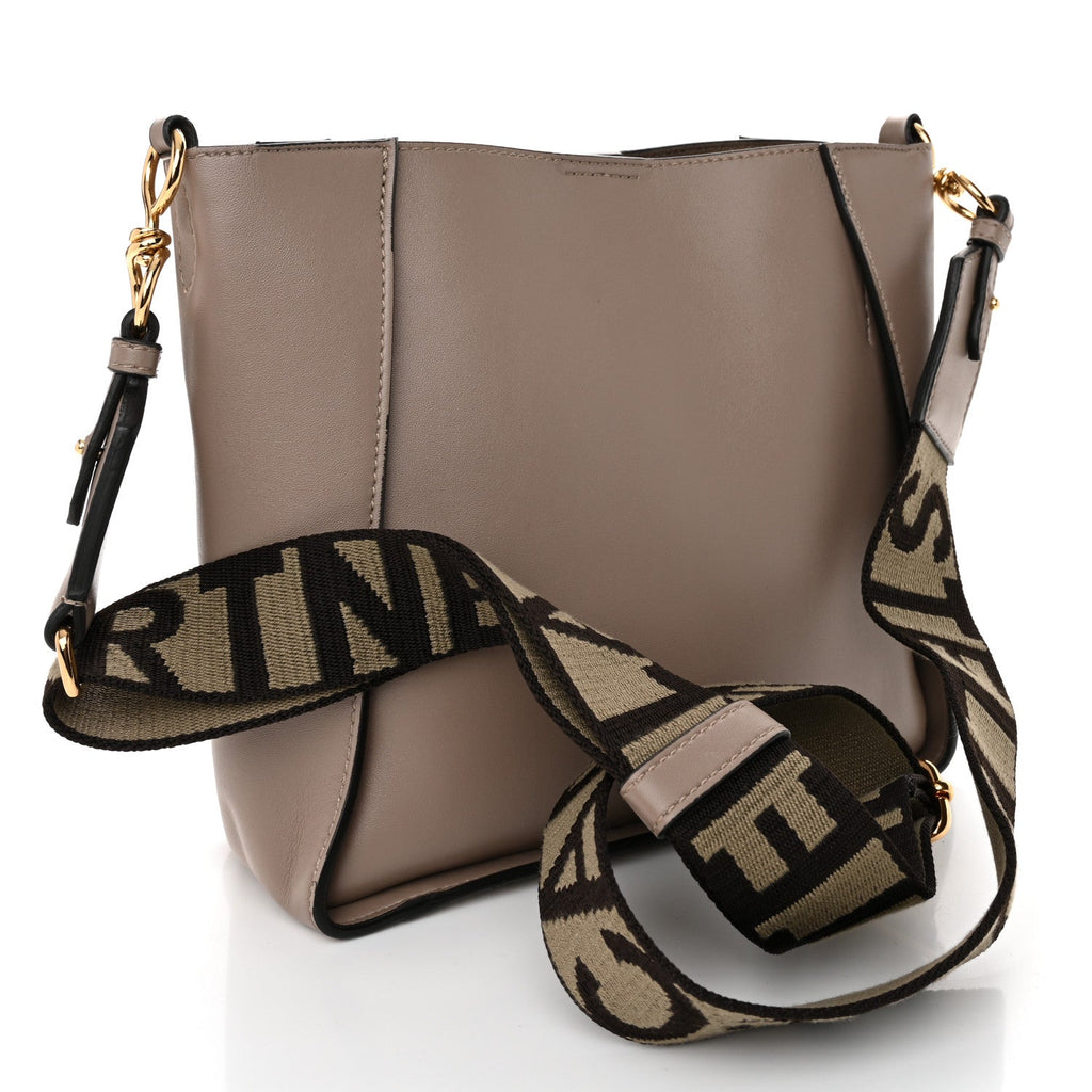 Eco Alter Nappa Perforated Logo Mini Crossbody Dark Taupe
