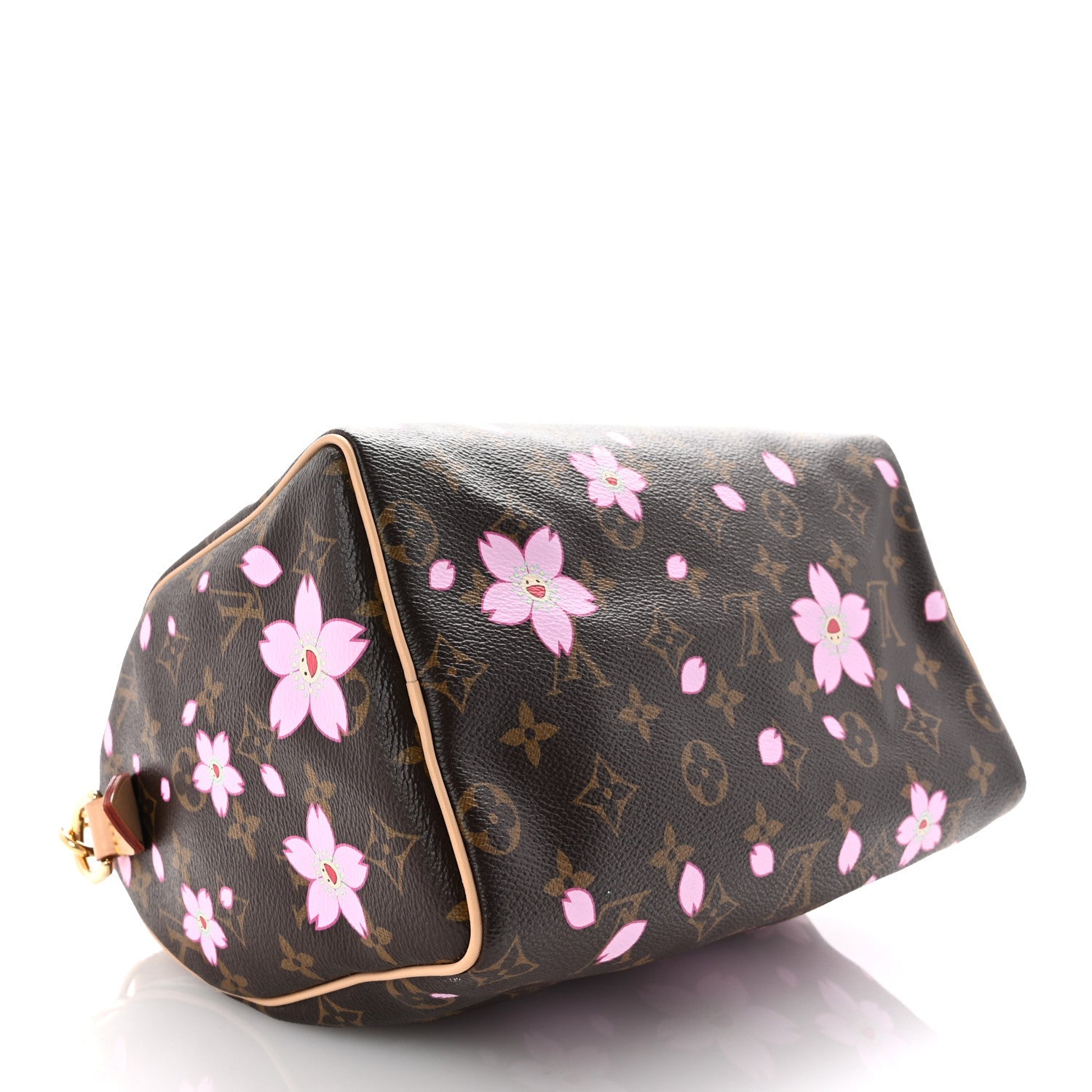 LV X TM Monogram Cherry Blossom Speedy Bandouliere 25 Sakura Brown