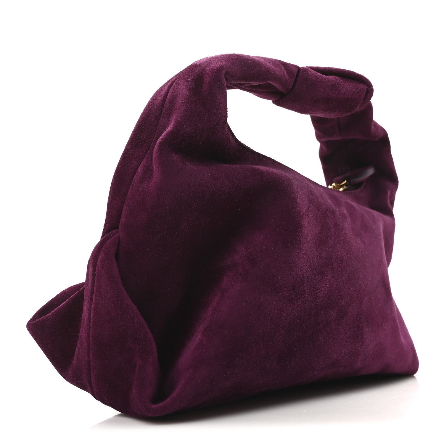 Suede Calfskin Beatrice Small Hobo Mulberry