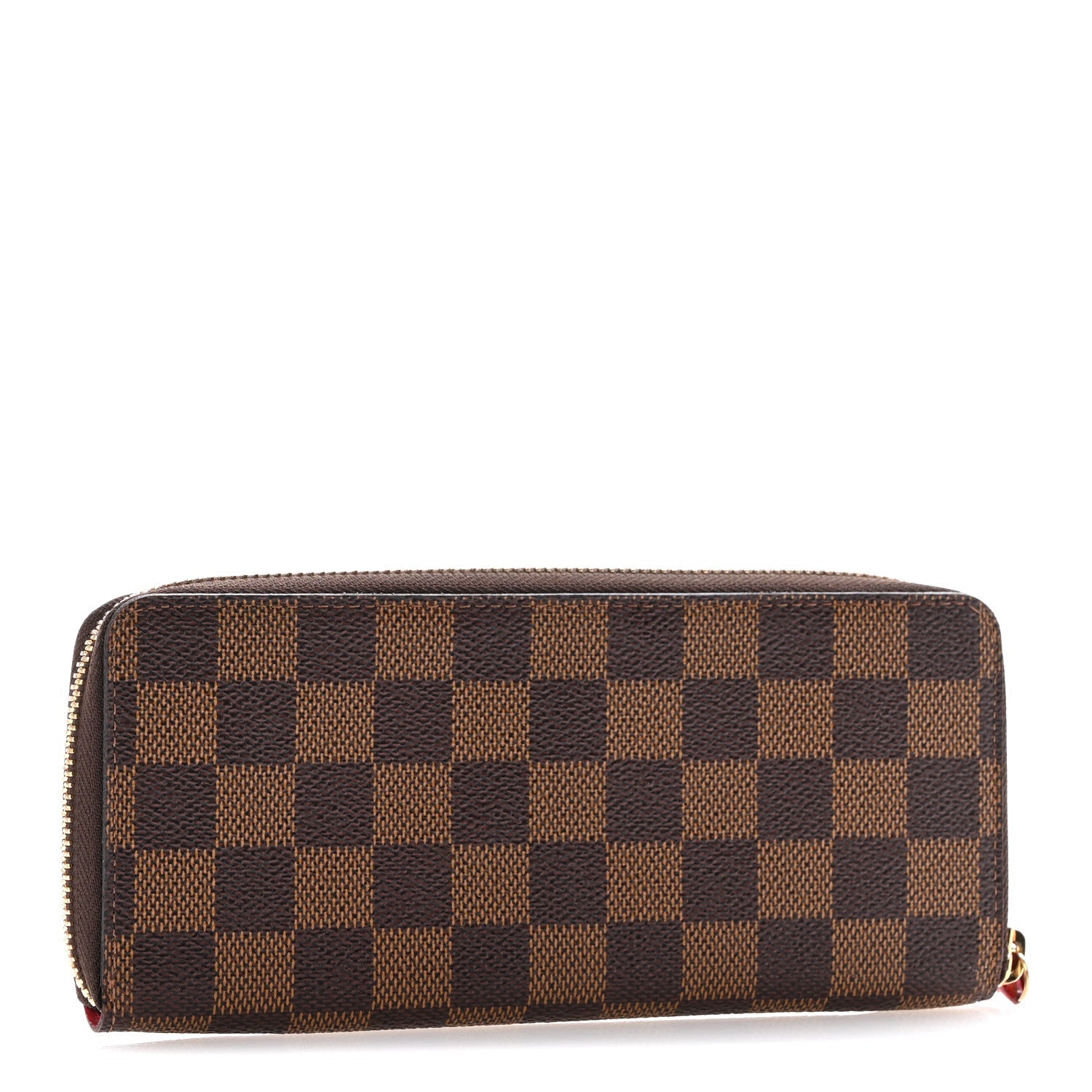 Damier Ebene Clemence Wallet Cherry