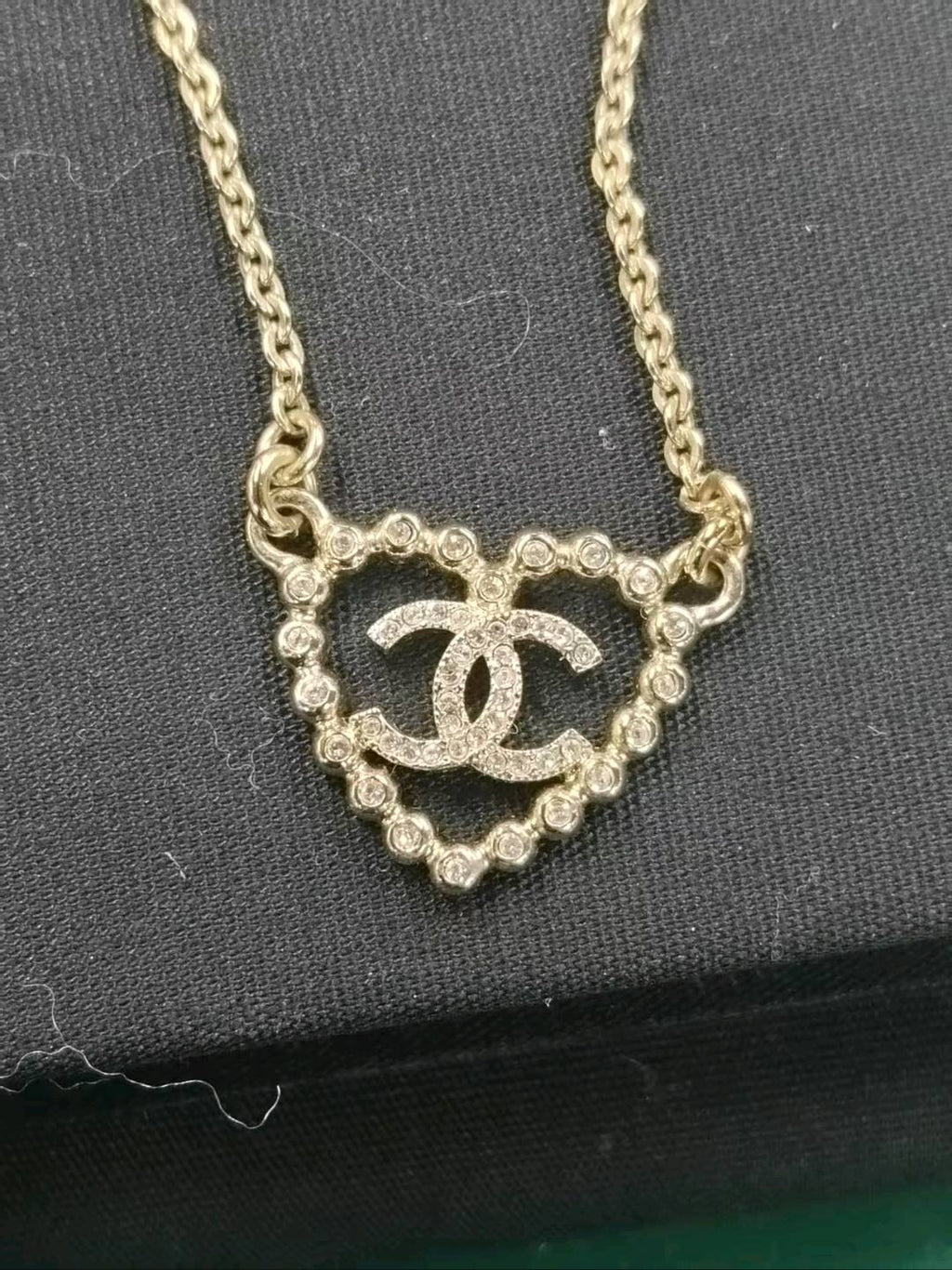 Chanel CC Heart Necklace