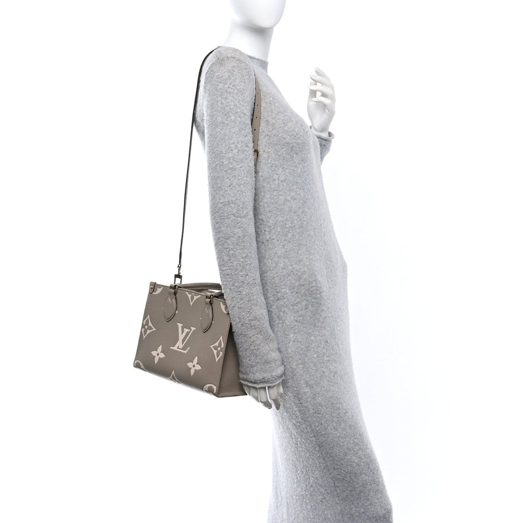 Empreinte Monogram Giant Onthego PM Tourterelle Creme