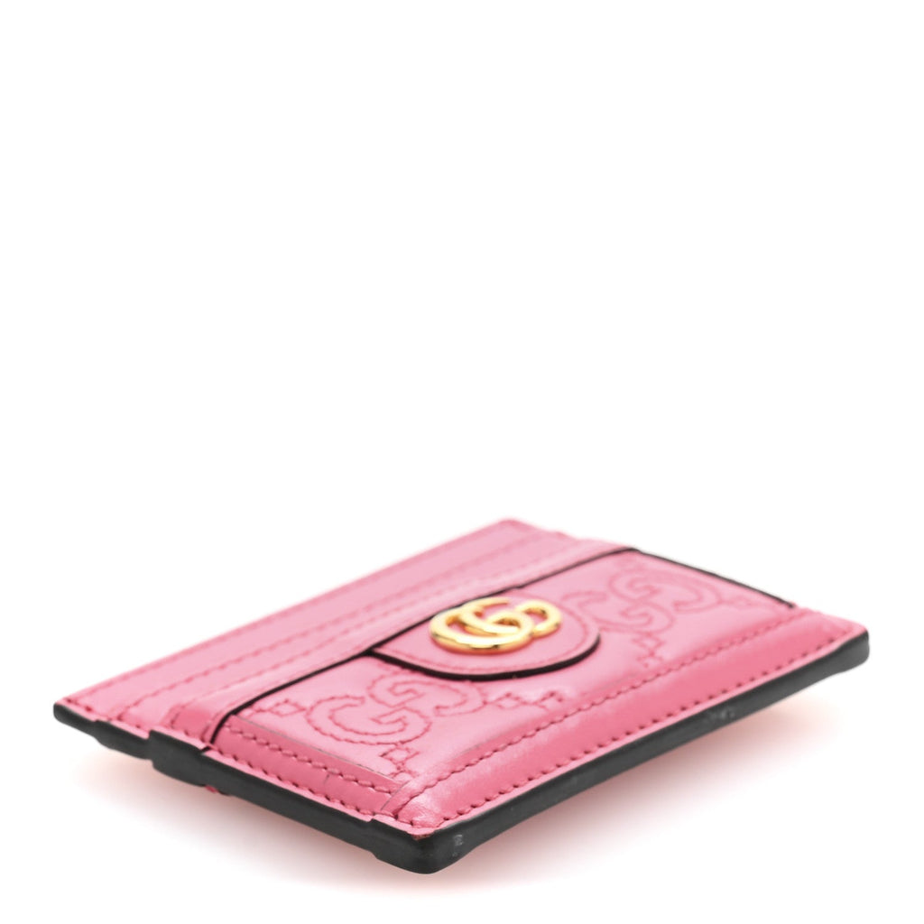 Calfskin GG Matelasse  Holder Pink