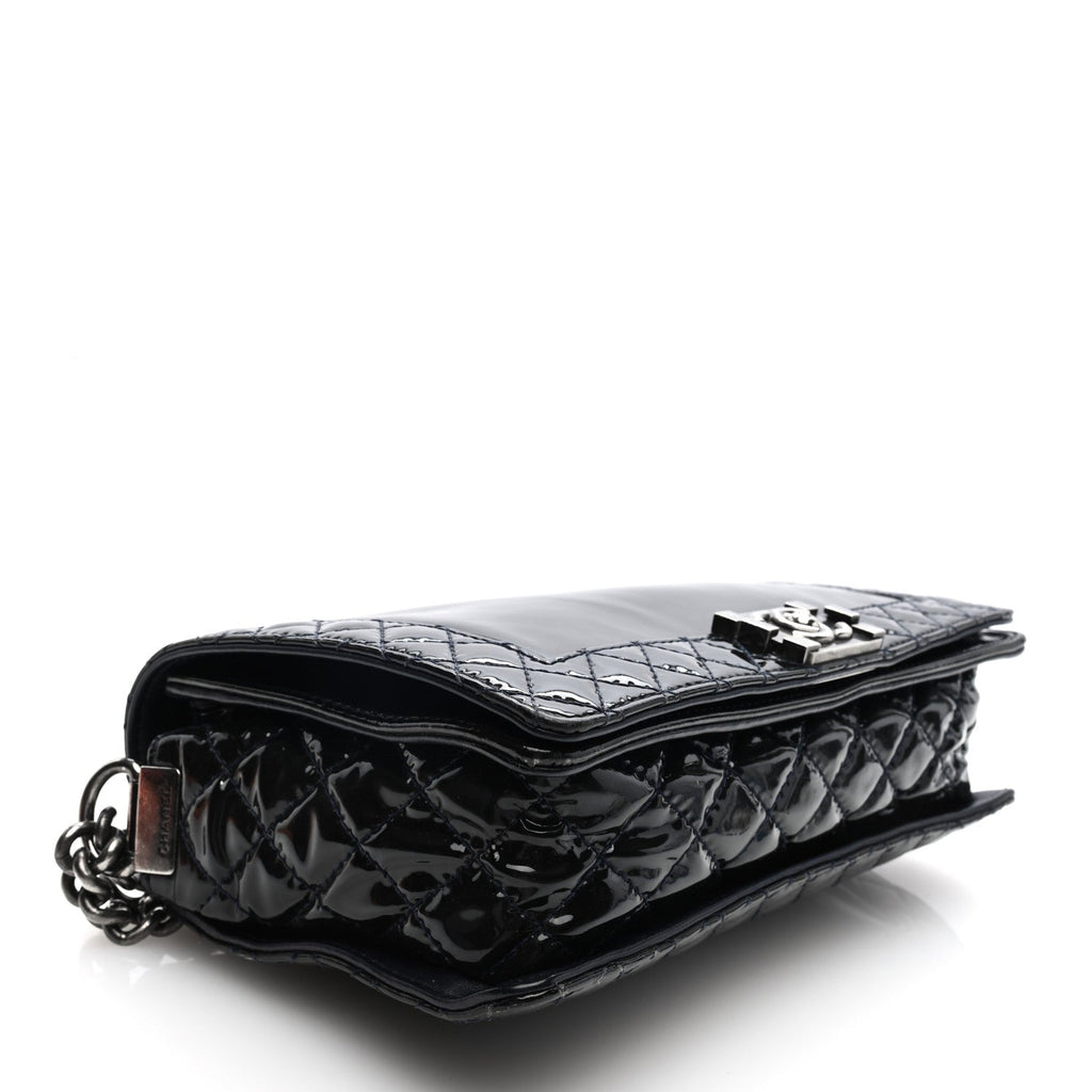 Patent New Medium Boy Reverso Flap Black