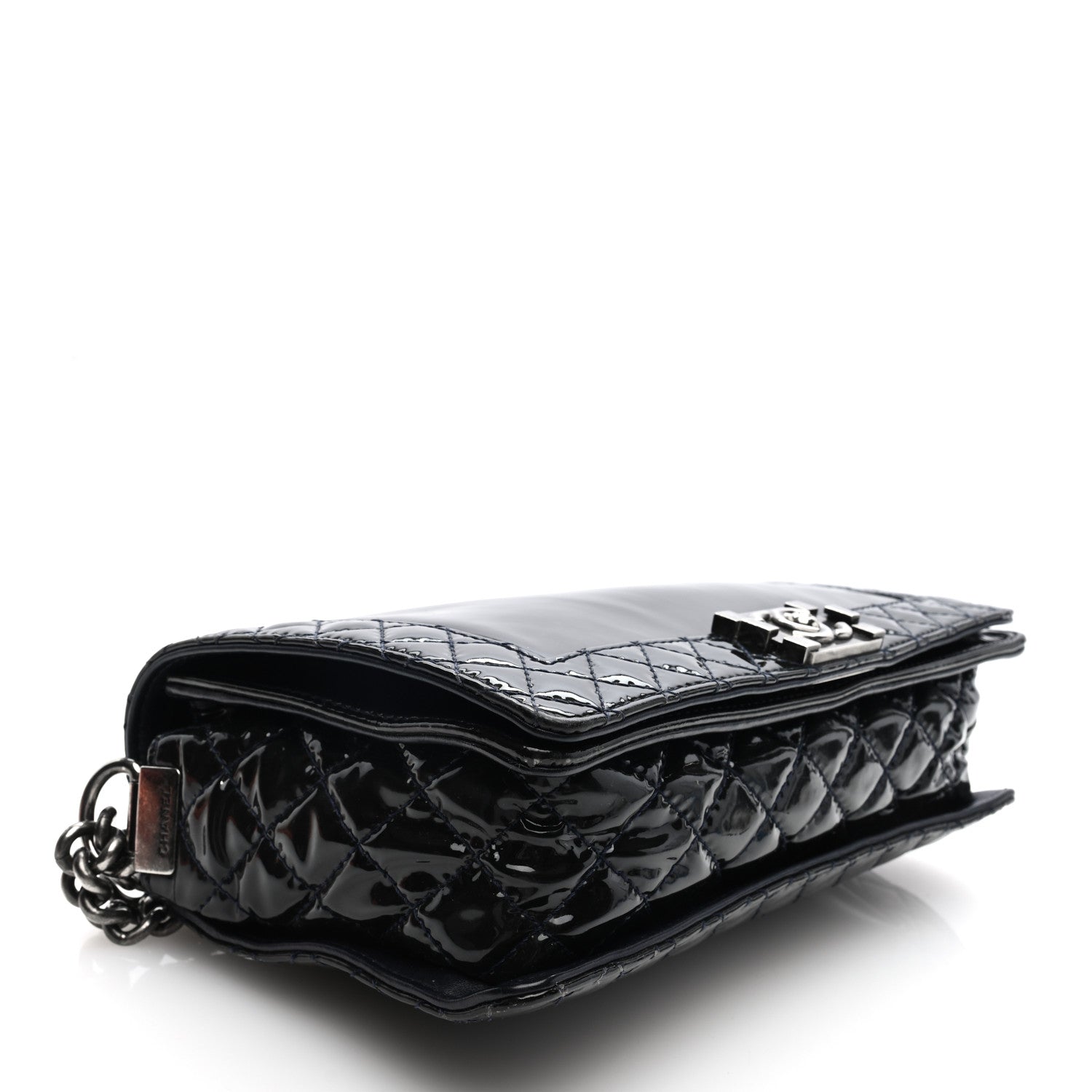 Patent New Medium Boy Reverso Flap Black