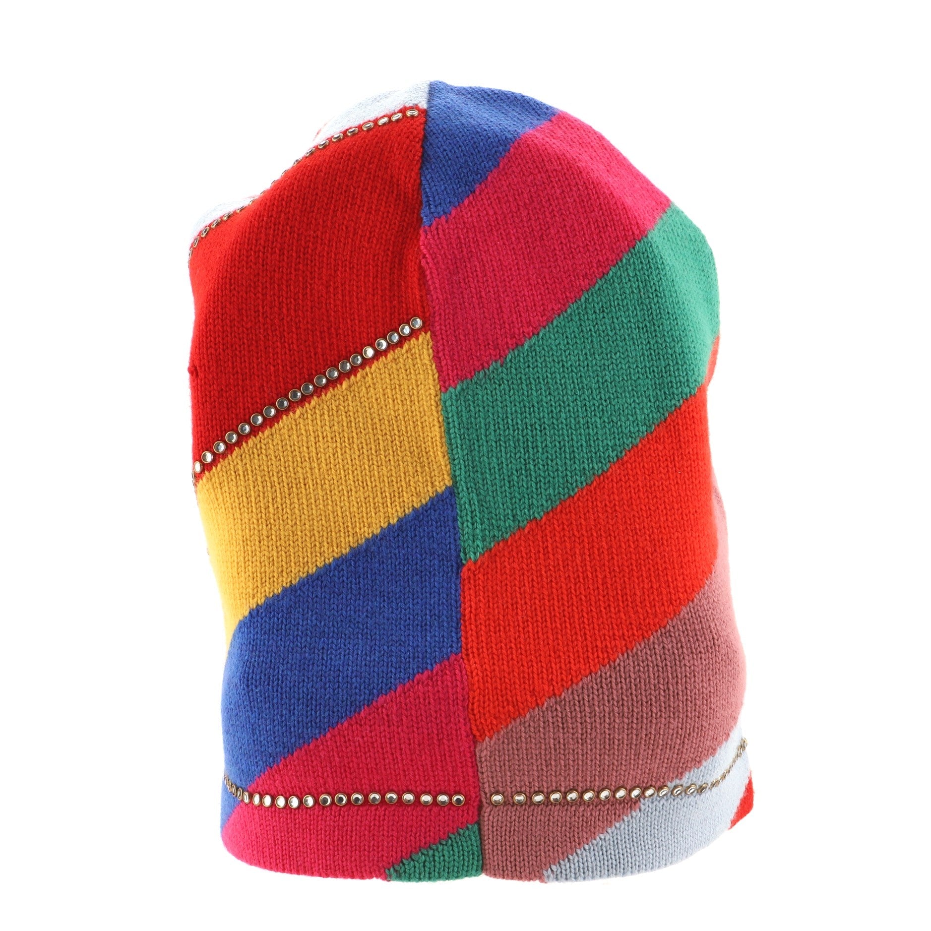 Logo Beanie Crystal Embellished Wool XS